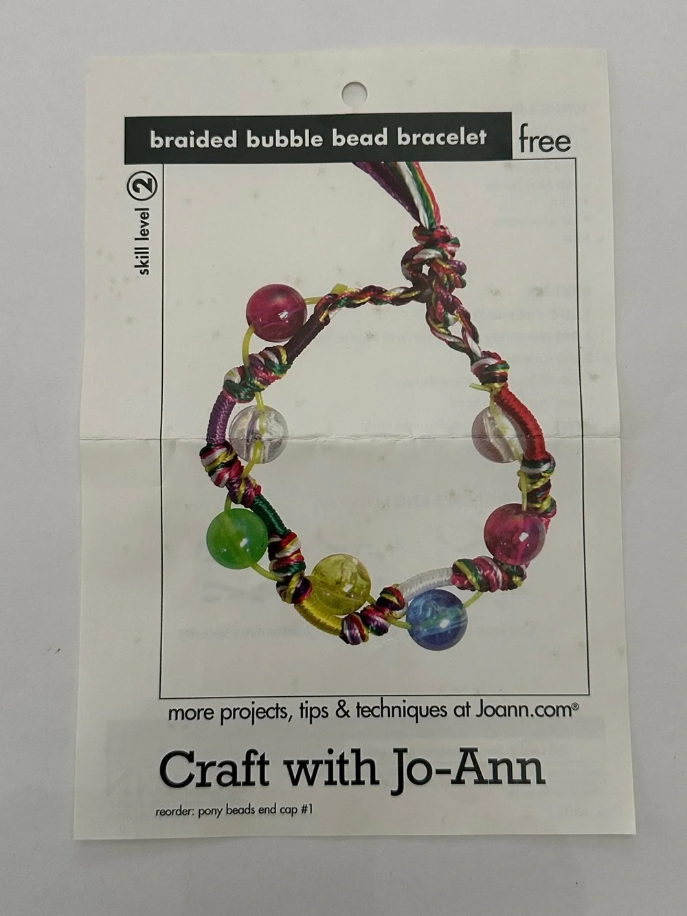 JoAnn Fabrics Braided Bubble Bead Stretch Cord Bracelet Bundle